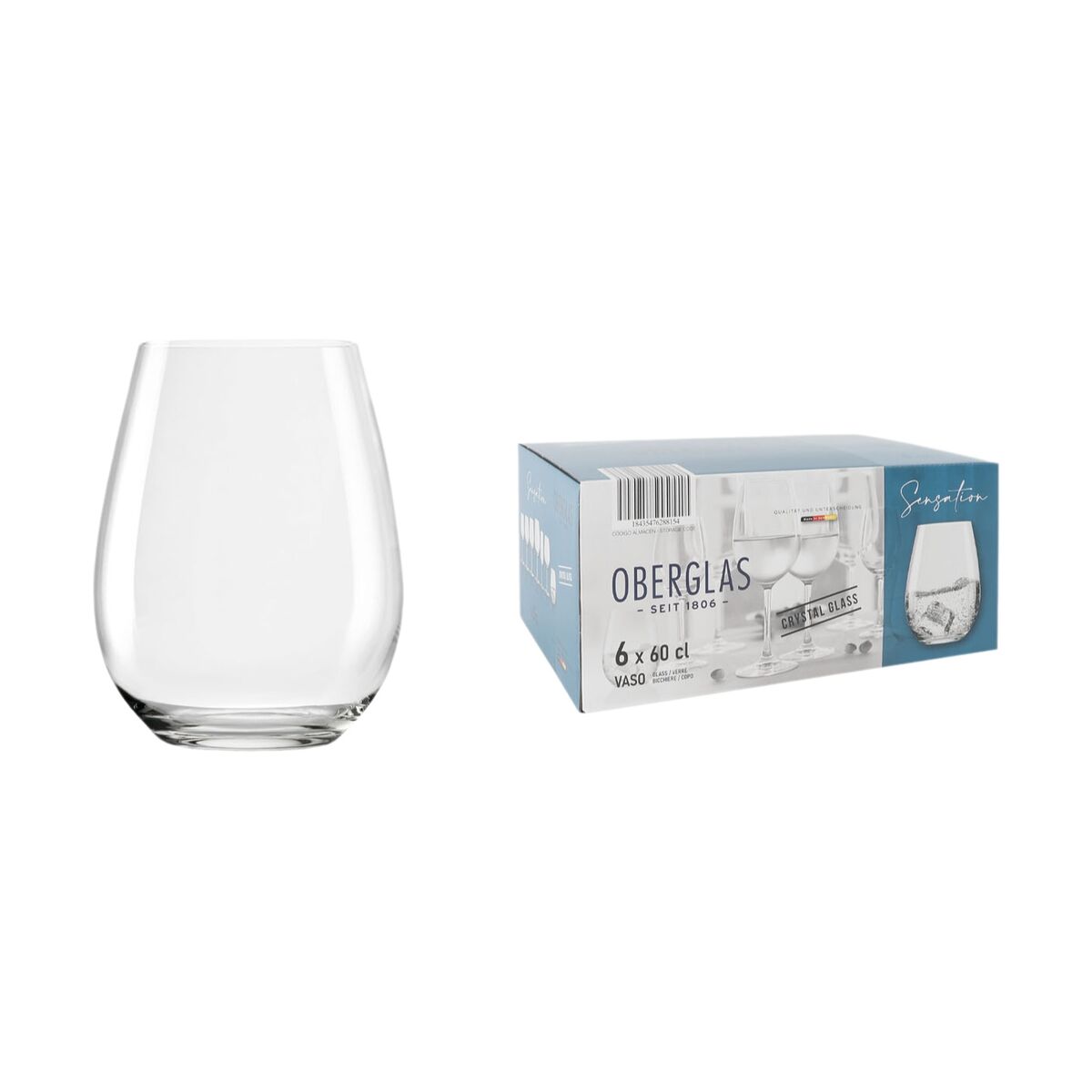 Чаша вода Inde Sensation 600 ml 6 Части